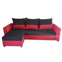 Coltar extensibil ANES 02 ST. Sezut Negru / Brate Rosii